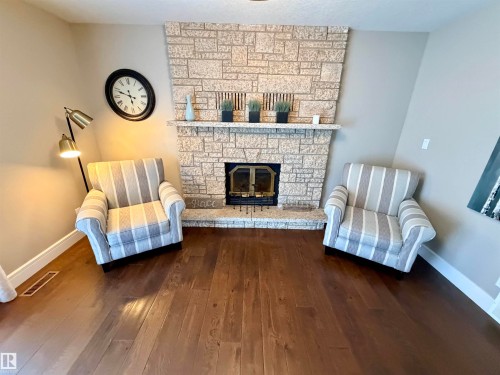 4309 53 Street, St. Paul Town, AB - Indoor Photo Showing Living Room With Fireplace