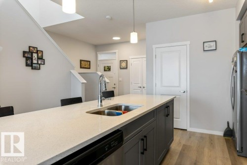 2554 151A Avenue Nw, Edmonton, AB - Indoor Photo Showing Kitchen With Double Sink