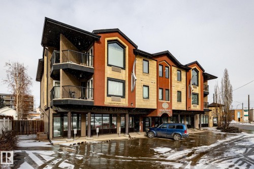 #304 9336 Jasper Av Nw, Edmonton, AB - Outdoor With Balcony With Facade