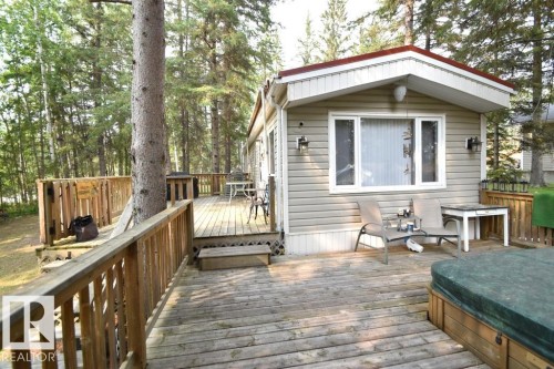 280A Lyn Lane (Amisk Lake), Rural Athabasca County, AB - Outdoor With Deck Patio Veranda With Exterior