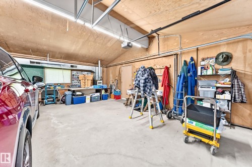 #24 25507 Twp Road 512 A, Rural Parkland County, AB - Indoor Photo Showing Garage