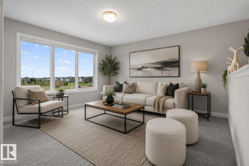 7341 Armour Crescent Sw, Edmonton, AB - Indoor Photo Showing Living Room