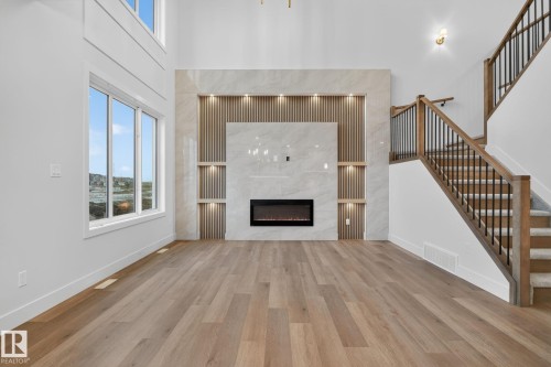 15728 9 Street Ne, Edmonton, AB - Indoor With Fireplace
