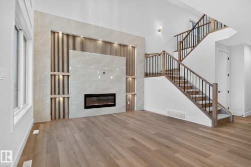 15728 9 Street Ne, Edmonton, AB - Indoor With Fireplace