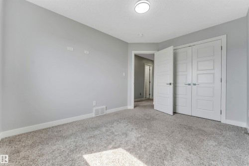 Neutral gray walls paired with a textured gray carpet - 6075 180 Avenue Nw, Edmonton, AB - Indoor Photo Showing Other Room
