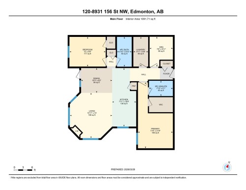 Floor plan - #120 8931 156 St Nw, Edmonton, AB 