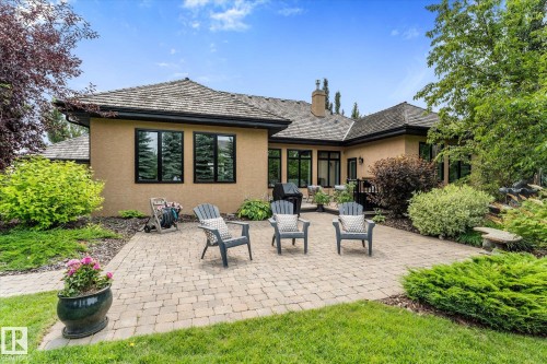 Expansive paver patio with direct access to the home's exterior - #52 Riverstone Close, Rural Sturgeon County, AB - Outdoor