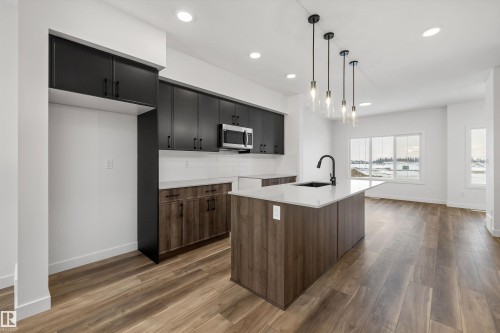 20820 40 Avenue Nw, Edmonton, AB - Indoor Photo Showing Kitchen With Upgraded Kitchen