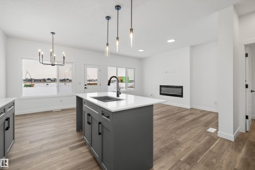 18931 28 Avenue Nw, Edmonton, AB - Indoor Photo Showing Kitchen With Upgraded Kitchen