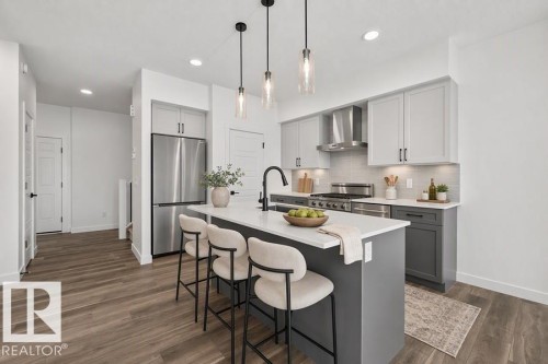 18931 28 Avenue Nw, Edmonton, AB - Indoor Photo Showing Kitchen With Upgraded Kitchen