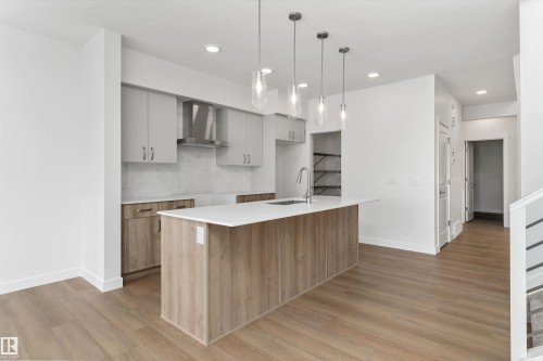 18927 28 Avenue Nw, Edmonton, AB - Indoor Photo Showing Kitchen With Upgraded Kitchen