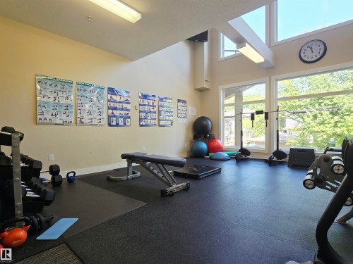 #21 11518 76 Av Nw, Edmonton, AB - Indoor Photo Showing Gym Room