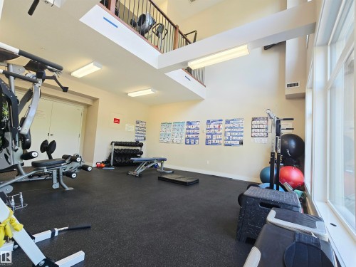 #21 11518 76 Av Nw, Edmonton, AB - Indoor Photo Showing Gym Room
