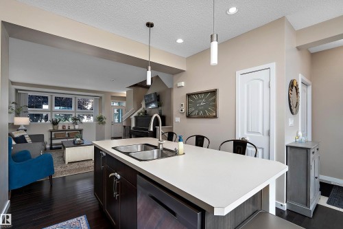 21915 99 Avenue Nw, Edmonton, AB - Indoor Photo Showing Kitchen With Double Sink