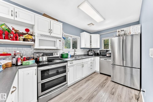 9031 150 Street Nw, Edmonton, AB - Indoor Photo Showing Kitchen With Double Sink