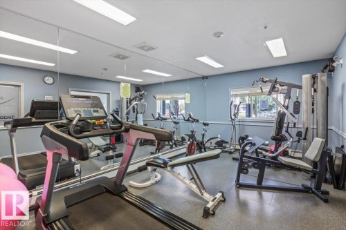 #116 9910 107 St, Morinville, AB - Indoor Photo Showing Gym Room