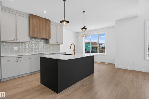 273 Paterson Link Sw, Edmonton, AB - Indoor Photo Showing Kitchen With Upgraded Kitchen