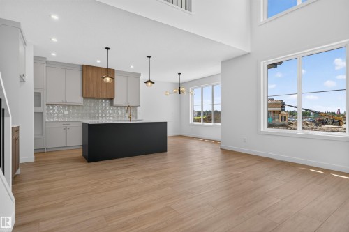 273 Paterson Link Sw, Edmonton, AB - Indoor Photo Showing Kitchen With Upgraded Kitchen