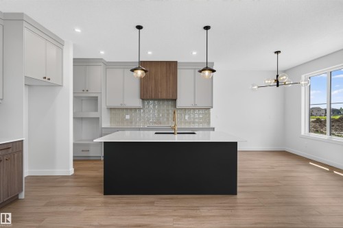 273 Paterson Link Sw, Edmonton, AB - Indoor Photo Showing Kitchen With Upgraded Kitchen