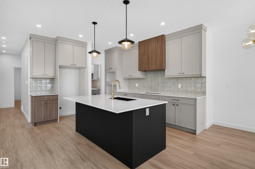 273 Paterson Link Sw, Edmonton, AB - Indoor Photo Showing Kitchen With Upgraded Kitchen