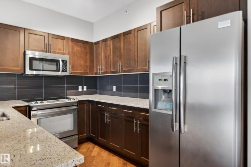 #3002 10152 104 St Nw, Edmonton, AB - Indoor Photo Showing Kitchen With Double Sink
