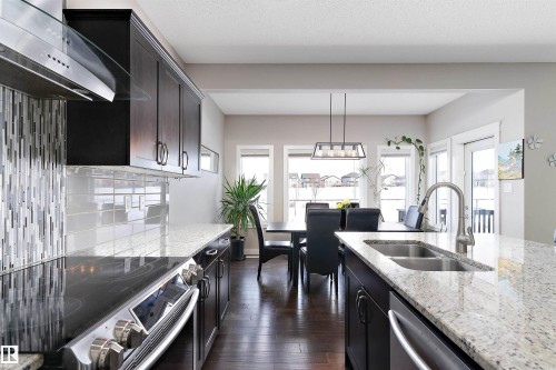 1312 26 Avenue Nw, Edmonton, AB - Indoor Photo Showing Kitchen With Double Sink With Upgraded Kitchen