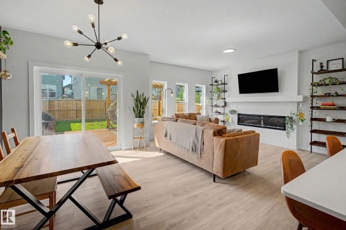 23015 96 Avenue Nw, Edmonton, AB - Indoor With Fireplace