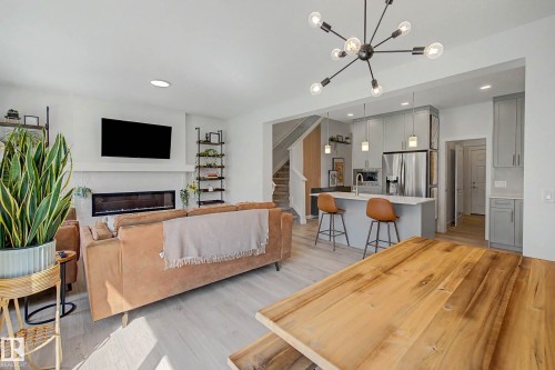 23015 96 Avenue Nw, Edmonton, AB - Indoor With Fireplace