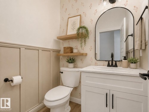 Virtually Staged - 19310 26A Ave Nw, Edmonton, AB - Indoor Photo Showing Bathroom