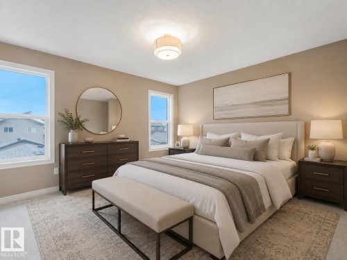 Virtually Staged - 19310 26A Ave Nw, Edmonton, AB - Indoor Photo Showing Bedroom