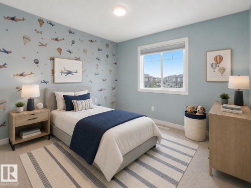 Virtually Staged - 19310 26A Ave Nw, Edmonton, AB - Indoor Photo Showing Bedroom