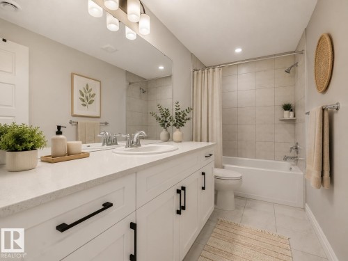 Virtually staged - 19310 26A Ave Nw, Edmonton, AB - Indoor Photo Showing Bathroom