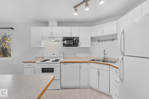#417 11325 83 St Nw, Edmonton, AB - Indoor Photo Showing Kitchen With Double Sink