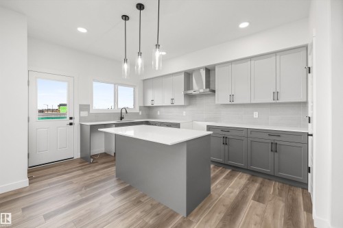 17623 7 Street Ne, Edmonton, AB - Indoor Photo Showing Kitchen With Upgraded Kitchen