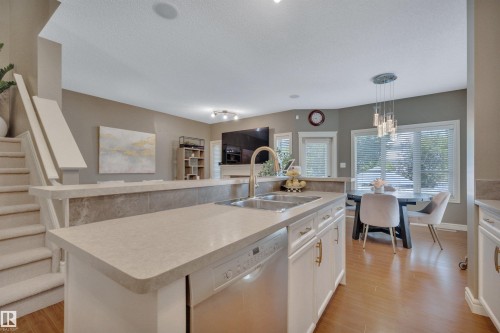 2289 Austin Way Sw, Edmonton, AB - Indoor Photo Showing Kitchen With Double Sink