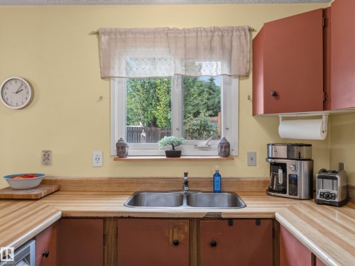 3503 42A Avenue Nw, Edmonton, AB - Indoor Photo Showing Kitchen With Double Sink