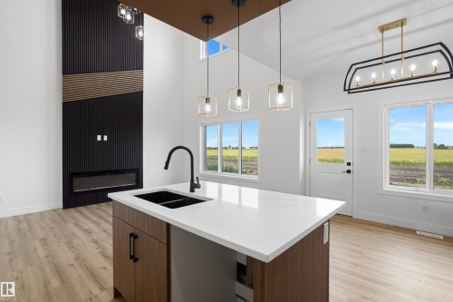 782 Bank Drive, Leduc, AB - Indoor Photo Showing Kitchen With Double Sink