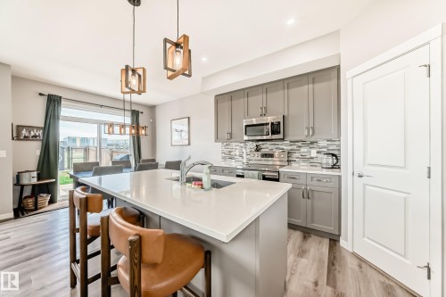 17207 64 Street Nw, Edmonton, AB - Indoor Photo Showing Kitchen With Upgraded Kitchen