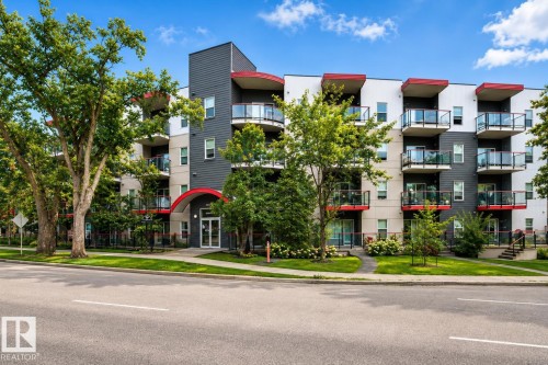 #303 10611 117 St Nw, Edmonton, AB - Outdoor With Balcony With Facade