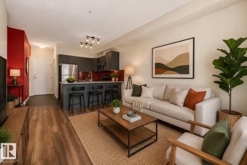 #303 10611 117 St Nw, Edmonton, AB - Indoor Photo Showing Living Room
