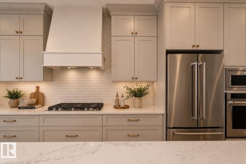 10439 144 Street Nw, Edmonton, AB - Indoor Photo Showing Kitchen With Stainless Steel Kitchen With Upgraded Kitchen