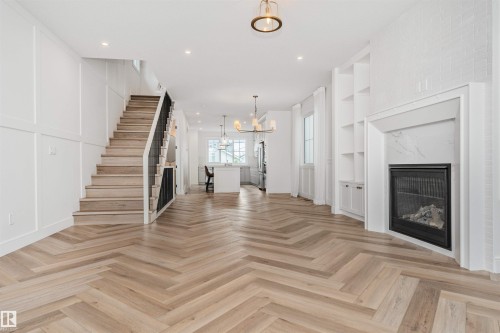 10439 144 Street Nw, Edmonton, AB - Indoor With Fireplace