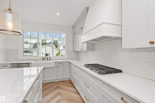 10439 144 Street Nw, Edmonton, AB - Indoor Photo Showing Kitchen With Upgraded Kitchen