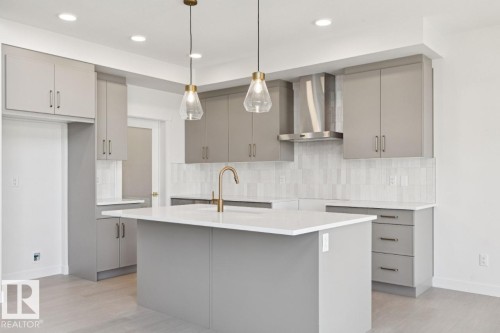 5033 Cawsey Link Sw, Edmonton, AB - Indoor Photo Showing Kitchen With Upgraded Kitchen