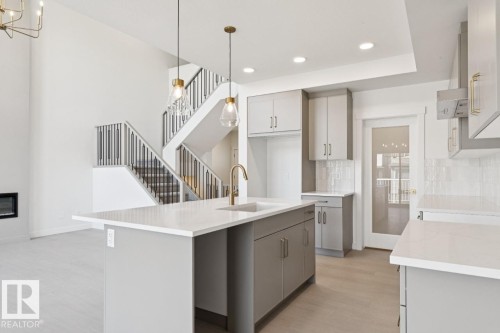 5033 Cawsey Link Sw, Edmonton, AB - Indoor Photo Showing Kitchen With Upgraded Kitchen