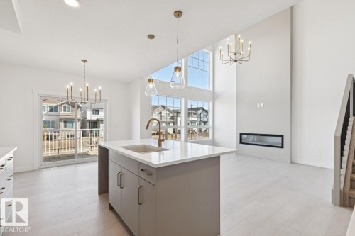 5033 Cawsey Link Sw, Edmonton, AB - Indoor Photo Showing Kitchen With Upgraded Kitchen