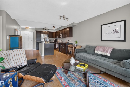 #301 9603 98 Av Nw, Edmonton, AB - Indoor Photo Showing Living Room