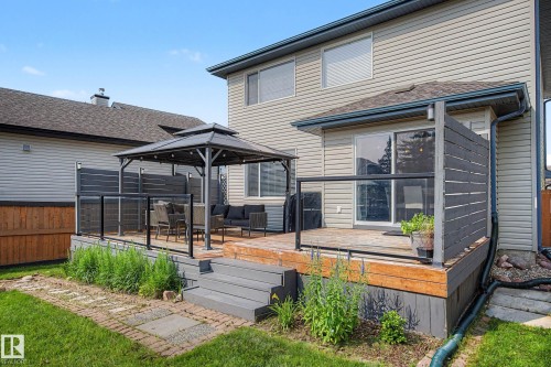 Back house - 21 Nash Close, St. Albert, AB - Outdoor With Deck Patio Veranda With Exterior