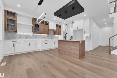 4303 36 Street, Beaumont, AB - Indoor Photo Showing Kitchen With Upgraded Kitchen