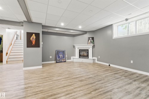 9716 160 Street Nw, Edmonton, AB - Indoor With Fireplace